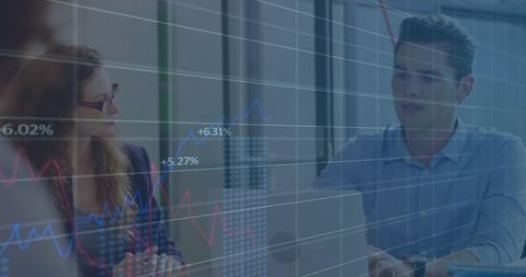 Financial Data Analysis with Colleagues in Corporate Setting - Download Free Stock Images Pikwizard.com