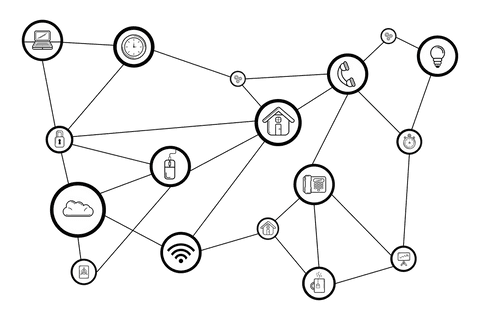 digital icons connected circles on transparent background - Download Free Stock Videos Pikwizard.com
