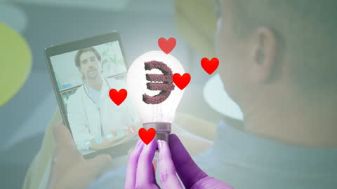 Creative Digital Connection Healthcare Communication Concept