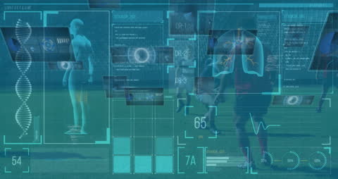 Digital Interface Analyzing Rugby Players with Futuristic Data