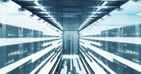 Futuristic Data Center Information Highway - Download Free Stock Images Pikwizard.com