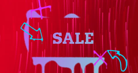 Vibrant Digital Sale Background with Dynamic Text