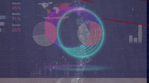 Abstract Data Visualization with Futuristic Elements