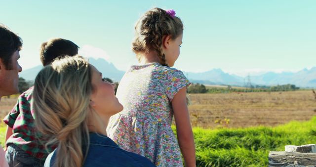 Family Enjoying Scenic Landscape on a Sunny Day - Download Free Stock Images Pikwizard.com