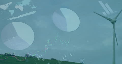 Wind Energy Data with Global Business Connections Overlay