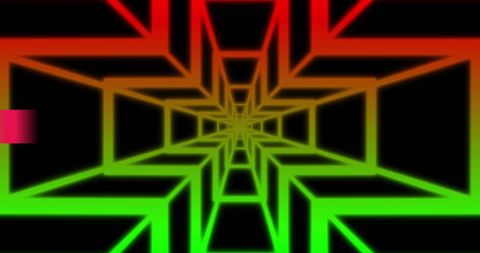 Futuristic abstract shape design with gradient lights