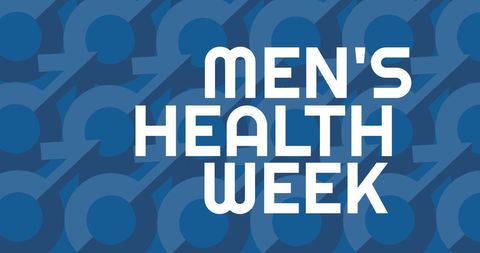 Men's Health Week Awareness with Male Symbols and Text - Download Free Stock Images Pikwizard.com