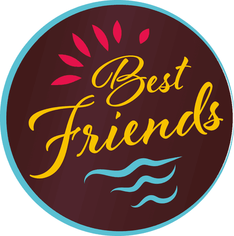 colorful best friends graphic on transparent background - Download Free Stock Videos Pikwizard.com