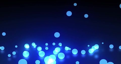 Glowing Blue Light Orbs Against a Dark Background - Download Free Stock Images Pikwizard.com