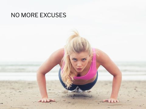 determined woman doing push-ups on beach promoting fitness focus - Download Free Stock Templates Pikwizard.com