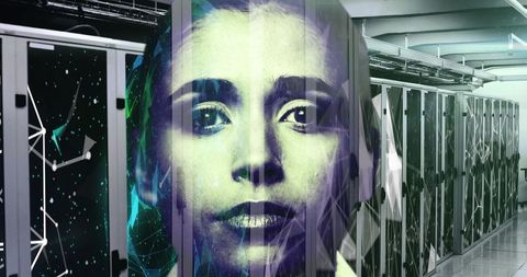 AI Integration with Futuristic Technology in Server Room - Download Free Stock Images Pikwizard.com