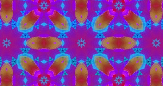 Colorful Geometric Kaleidoscope Pattern Design - Download Free Stock Images Pikwizard.com