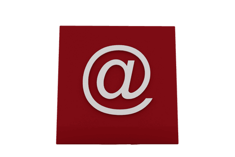 transparent red email symbol cube for social media concepts - Download Free Stock Videos Pikwizard.com