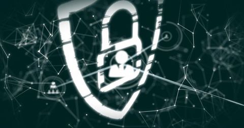 Glitch shield lock protecting digital network while user node mesh securing data flow