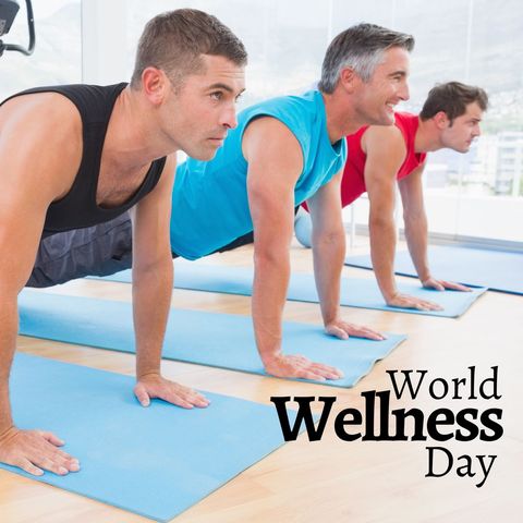 group of diverse men practicing yoga on world wellness day - Download Free Stock Templates Pikwizard.com