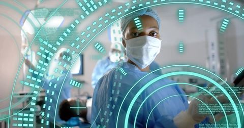 Innovative Surgical Team with Data Interface in Hospital - Download Free Stock Images Pikwizard.com