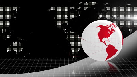 Dynamic Globe with Digital Map Background