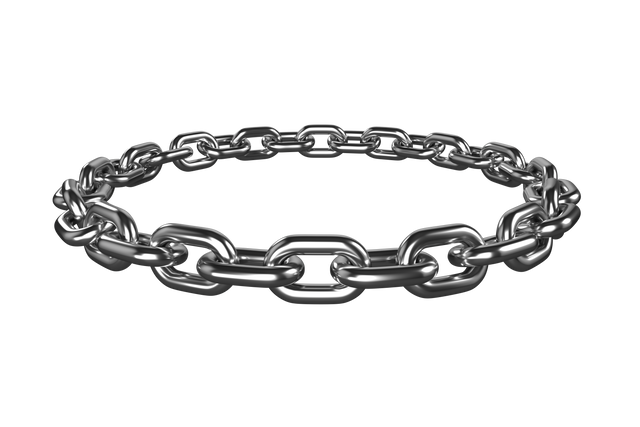 Transparent 3D Silver Round Metal Chain Render - Download Free Stock Videos Pikwizard.com