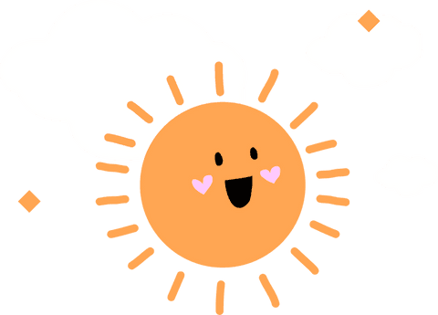 cheerful cartoon sun with clouds on transparent background - Download Free Stock Videos Pikwizard.com