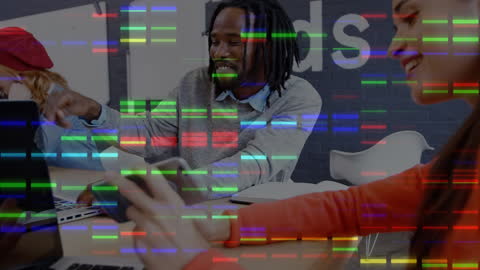 Digital Communication in Modern Office Workspace