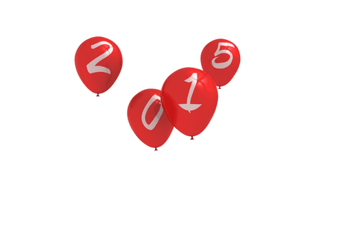 2015 celebration red balloons transparent background - Download Free Stock Videos Pikwizard.com