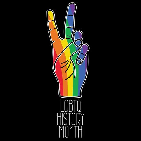 rainbow-colored peace sign for lgbtq history month celebration - Download Free Stock Templates Pikwizard.com