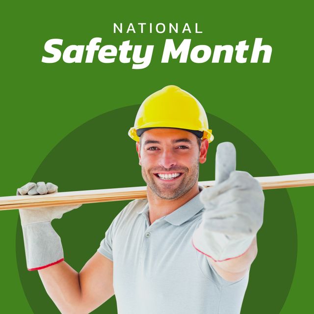 Ideal for promoting workplace safety, educational campaigns, corporate safety programs, and awareness of National Safety Month. Suitable for use in flyers, posters, social media posts, and newsletters to encourage safety practices.
