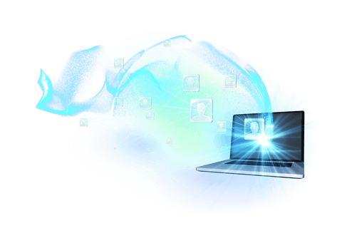 Transparent Digital Network of Connections with Laptop Illustration - Download Free Stock Videos Pikwizard.com