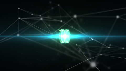 Futuristic Digital Network Connections