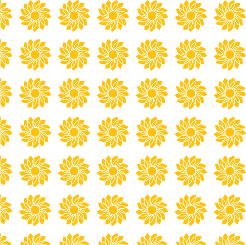 Seamless Yellow Flower Pattern on Transparent Background - Download Free Stock Videos Pikwizard.com