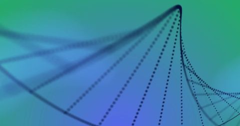 Abstract DNA Strand with Digital Wave on Blue Gradient - Download Free Stock Images Pikwizard.com