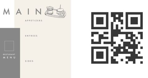 Creative Restaurant Menu with QR Code for Convenient Access - Download Free Stock Images Pikwizard.com