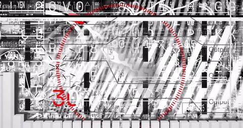 Abstract Digital Glitch on Stock Market Concepts with Red Highlights - Download Free Stock Images Pikwizard.com