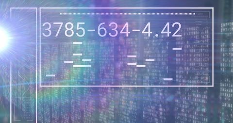 Digital Data Processing Technology Against Blue Screen - Download Free Stock Images Pikwizard.com