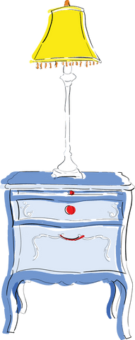 vintage chest of drawers with lamp on transparent background - Download Free Stock Videos Pikwizard.com