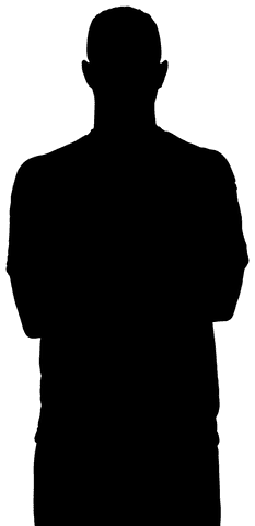 digital silhouette of confident man with arms crossed on transparent background - Download Free Stock Videos Pikwizard.com