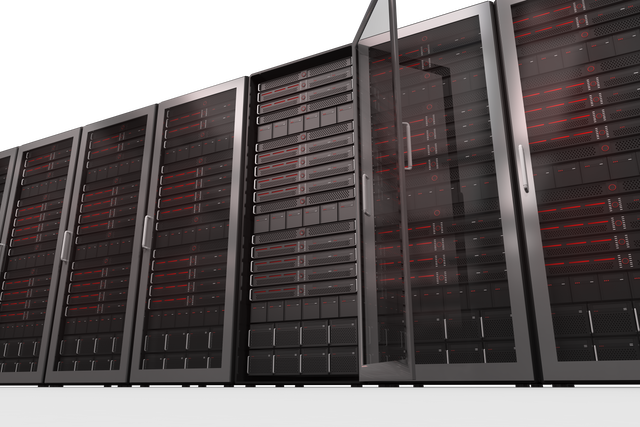 Transparent Server Room Illustration with Open Door - Download Free Stock Videos Pikwizard.com