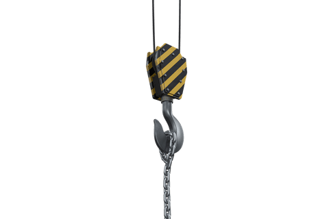 transparent industrial crane hook on white background - Download Free Stock Videos Pikwizard.com