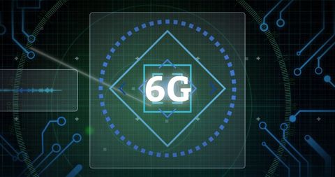 6G Technology Digital Interface with Futuristic Design - Download Free Stock Images Pikwizard.com
