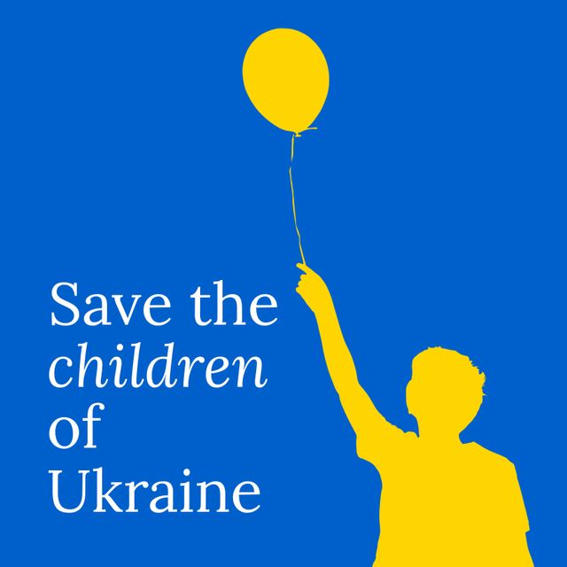 Save the Children of Ukraine Campaign Poster - Download Free Stock Templates Pikwizard.com