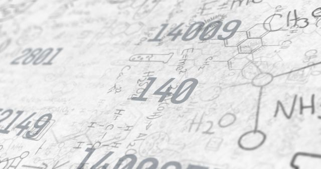 Abstract Numbers and Chemical Formulas Background - Download Free Stock Images Pikwizard.com