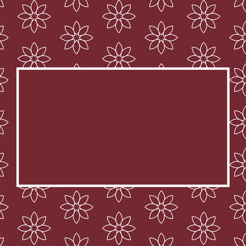 transparent claret card with white flowers and rectangle design - Download Free Stock Videos Pikwizard.com