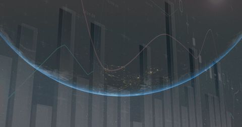 Global Financial Data Visualization Over Earth - Download Free Stock Images Pikwizard.com