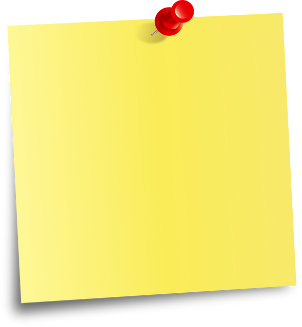 Yellow Sticky Note with Red Thumbtack on Transparent Background - Download Free Stock Videos Pikwizard.com