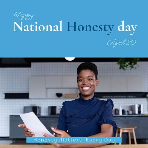 celebrating national honesty day with a smiling professional - Download Free Stock Templates Pikwizard.com