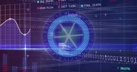 Digital Interface with Scanning and Data Visualization - Download Free Stock Images Pikwizard.com
