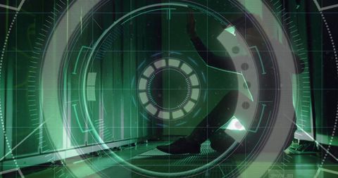 Futuristic Data Processing Concept with Digital Connections - Download Free Stock Images Pikwizard.com