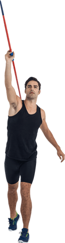 male athlete with javelin on transparent background - Download Free Stock Videos Pikwizard.com