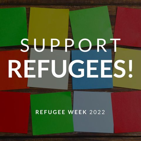 colorful memo notes for refugee support campaign - Download Free Stock Templates Pikwizard.com