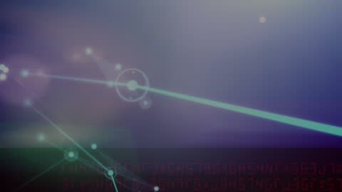 Futuristic Network Connections with Digital Data Background